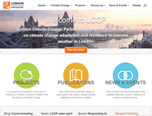 Tablet Screenshot of climatelondon.org